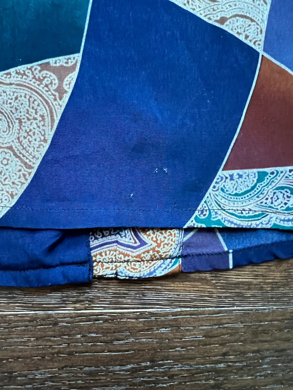 90s Jewel Tone paisley & geometric button up