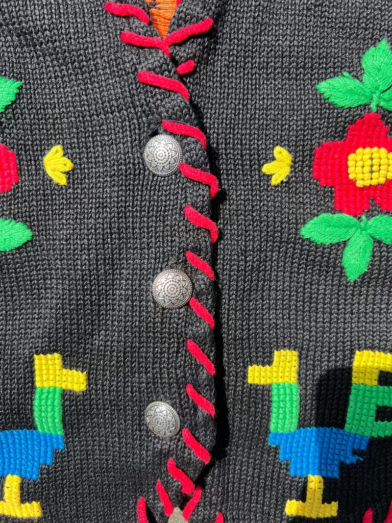Jamie Delaney “Tapestries” Folk Art Knit Vest