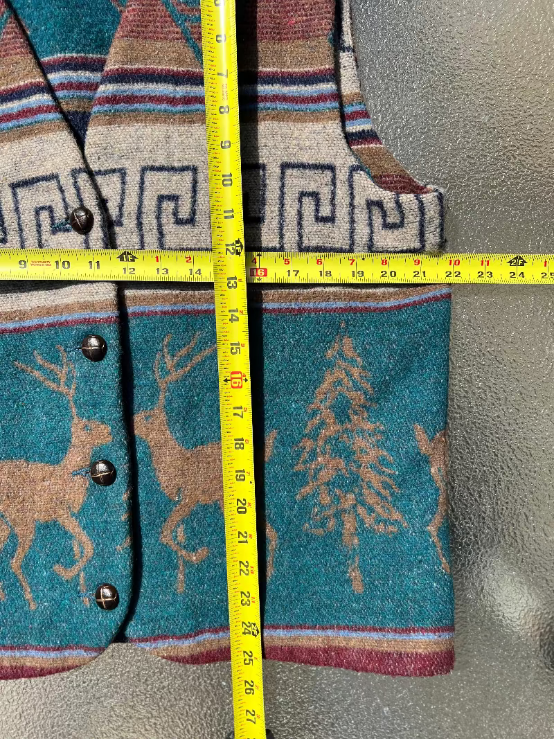 Imperial Connection Southwestern Wool Vest 1990s