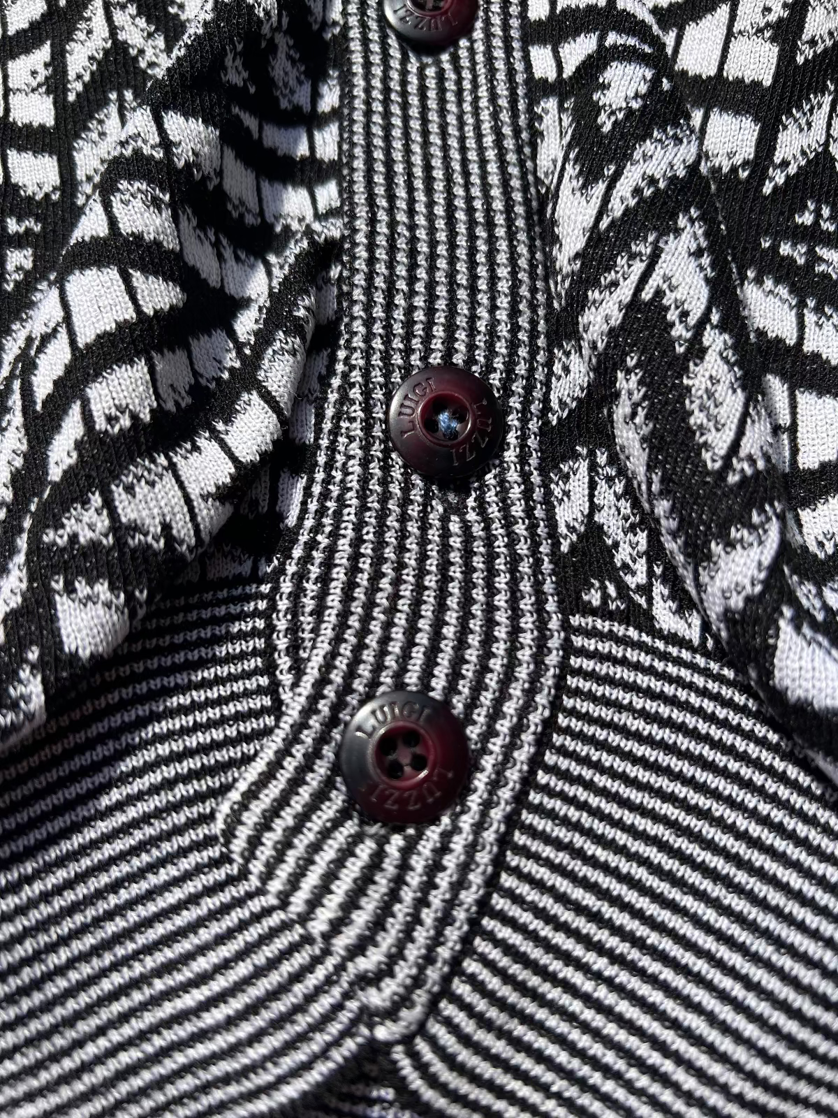 Luigi Luzzi Graphic Knit Vest 80s