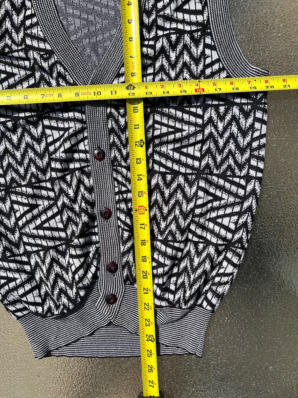 Luigi Luzzi Graphic Knit Vest 80s