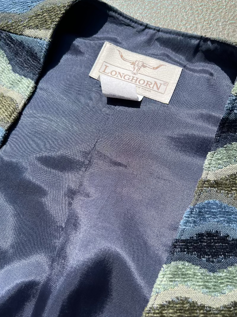 Longhorn Wavy Stripe Vest 1970s Revival