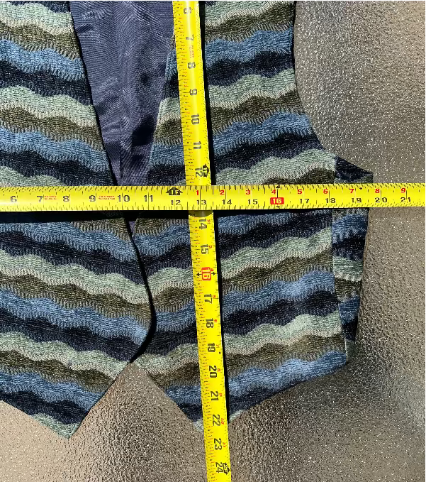 Longhorn Wavy Stripe Vest 1970s Revival