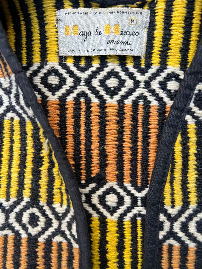 Maya de Mexico Handwoven Vest 1970s