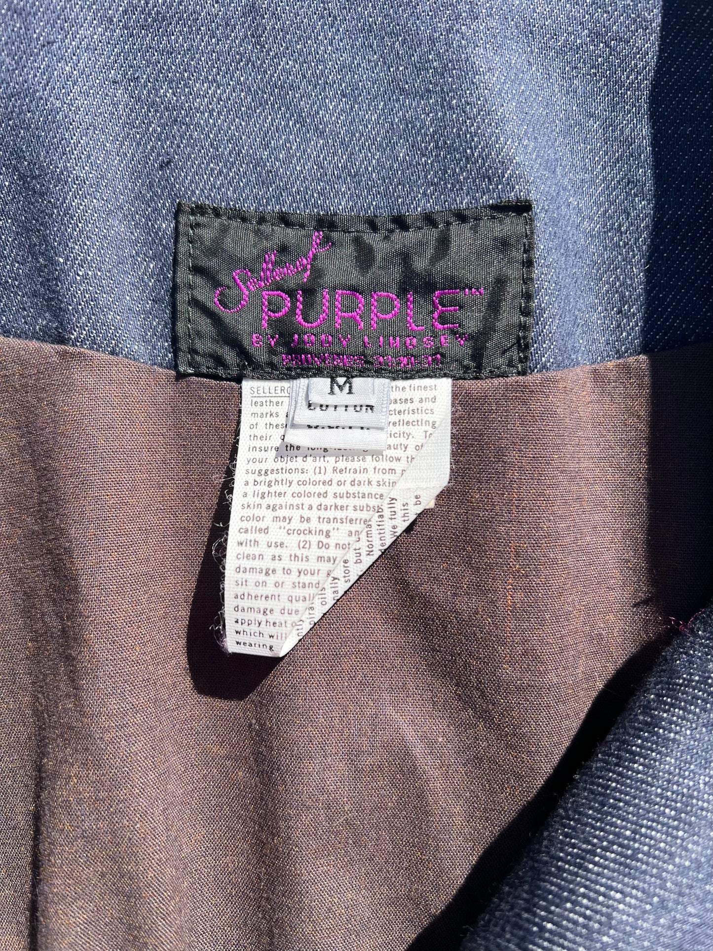 1980s “Sellerof Purple” designer coat by Jody Lindsey