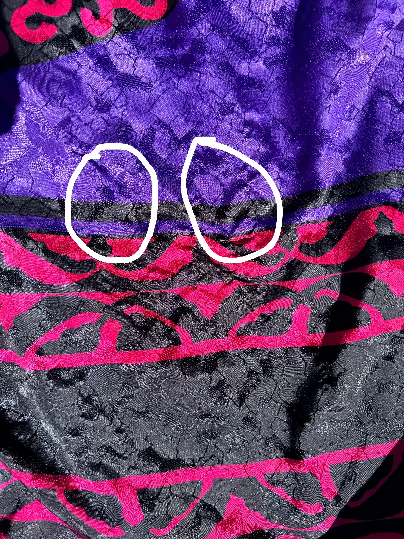 Violet & Red Geometric Winslar Kaftan 80s