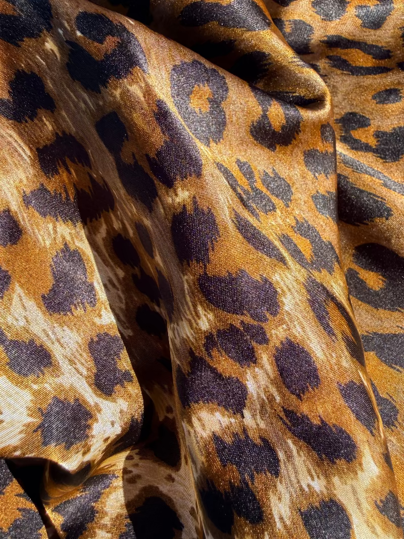 Winlar Leopard Satin Kaftan 1990s