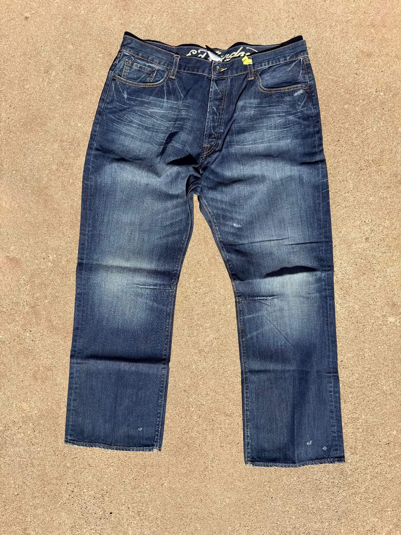 Ed Hardy “Dragon Back” Embroidered Jeans Y2K 40x34