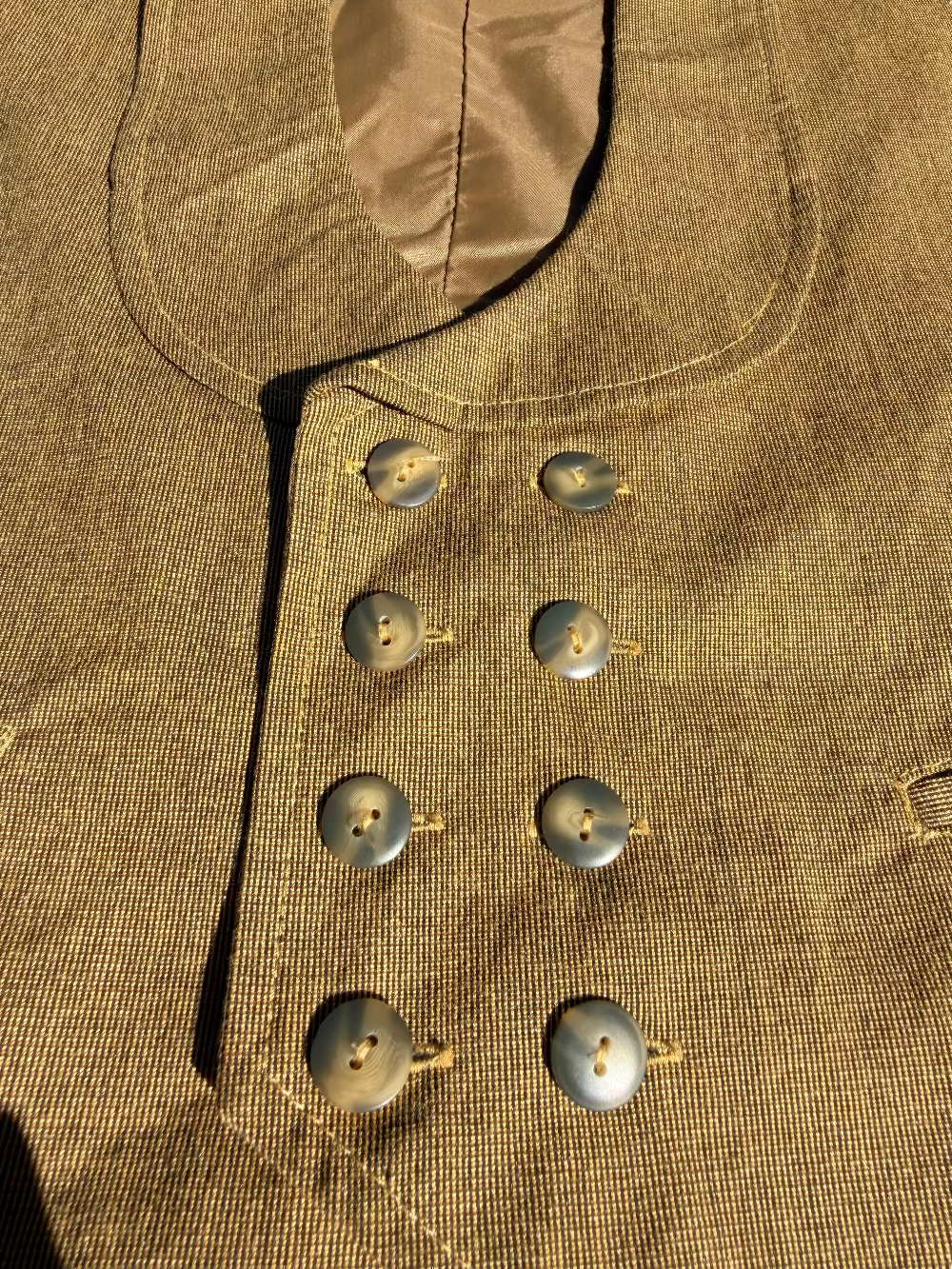 Index Men Double-Breasted Vest 90s