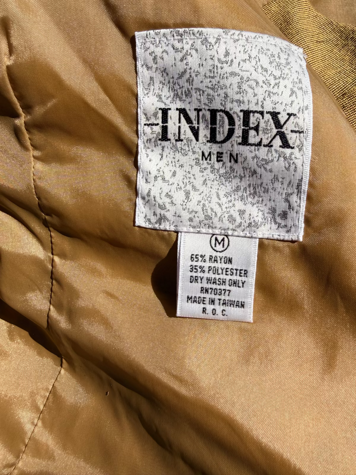 Index Men Double-Breasted Vest 90s