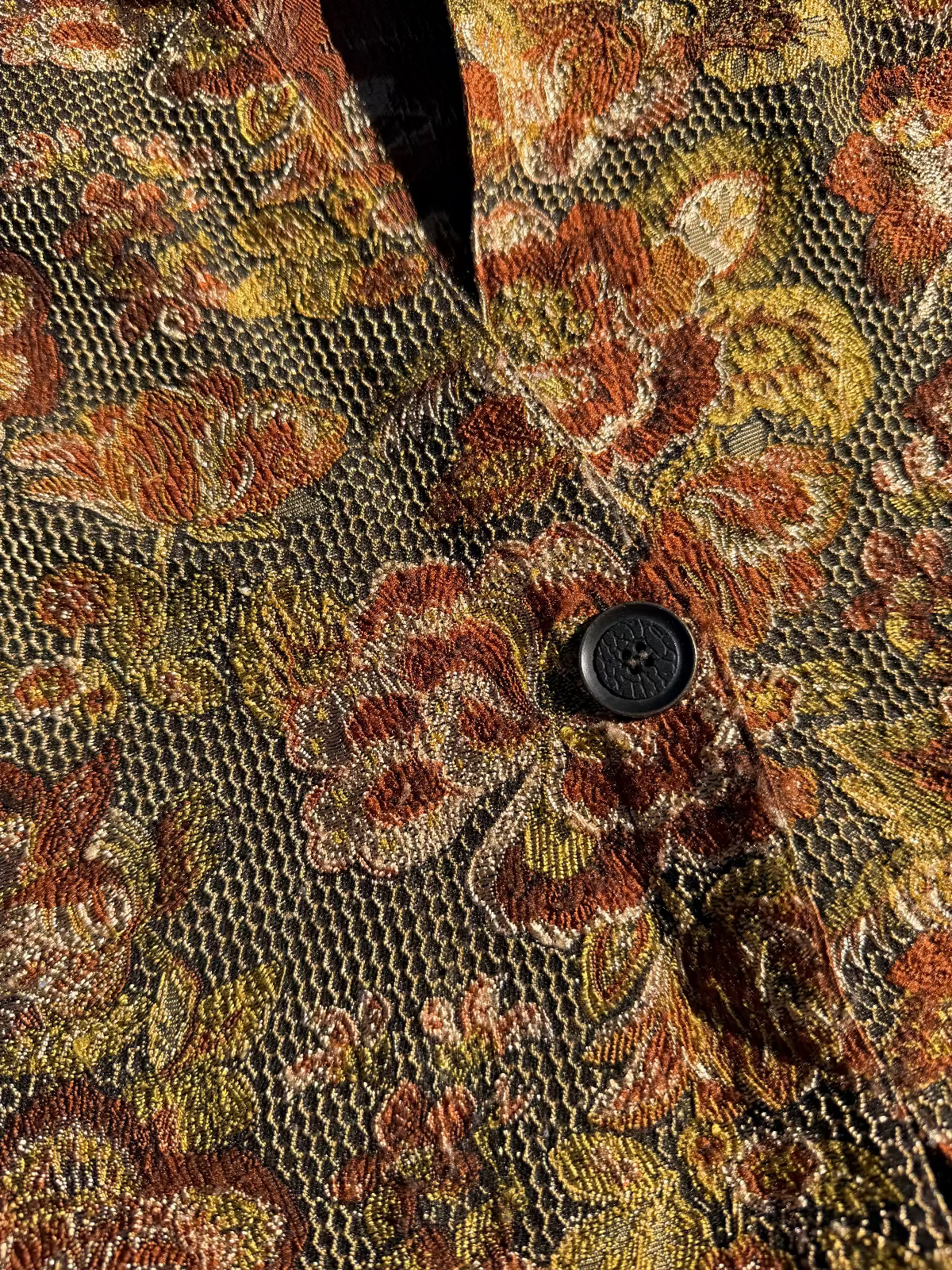 Christopher & Banks Jacquard Floral Vest Y2K