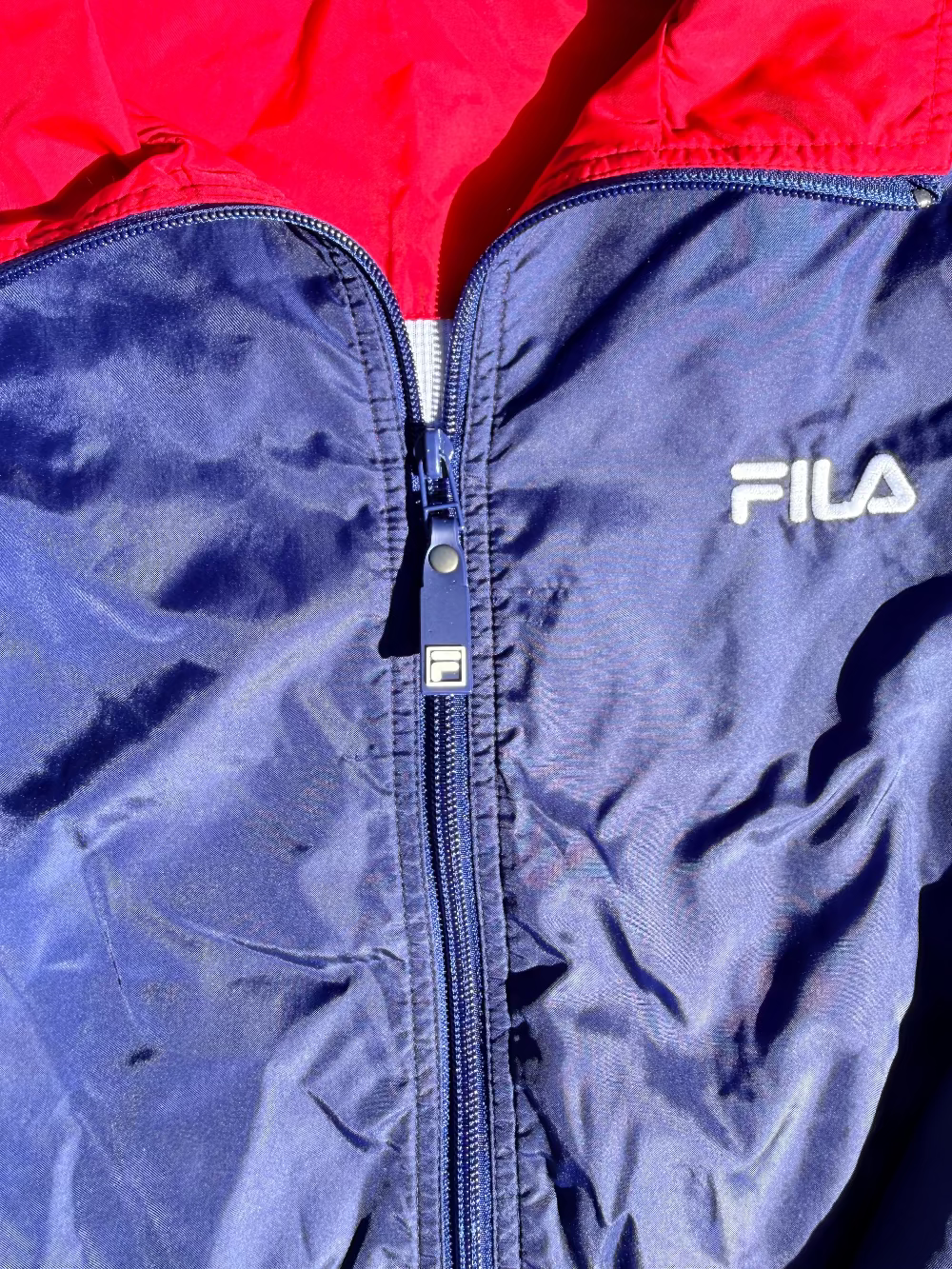 FILA Tri-Color Windbreaker Jacket 90s
